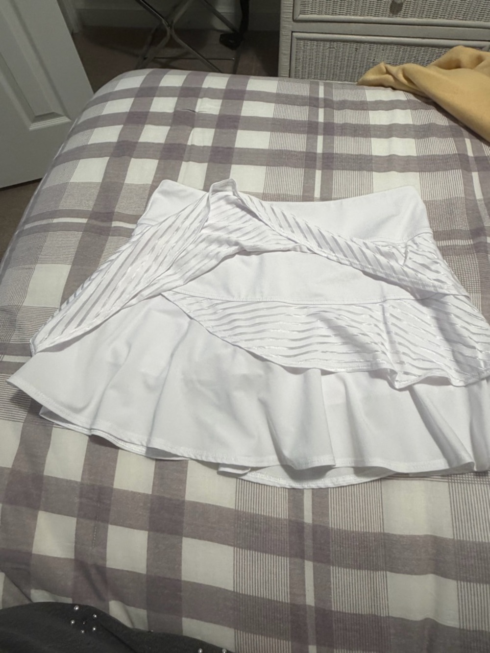 bolle White Layered Flounce Tennis Skirt - Picture 8 of 8